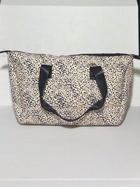 Mali + Lili Leopard Crossbody Duffel Bag
